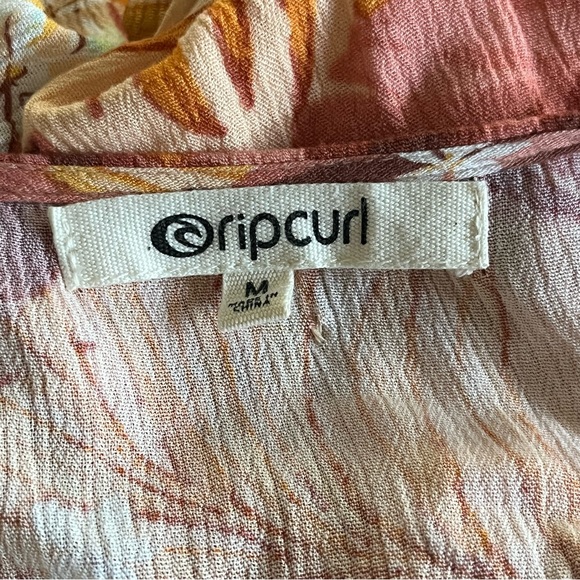 Ripcurl Namotu Wrap Maxi Dress in Apricot - Size Medium - Picture 5 of 16